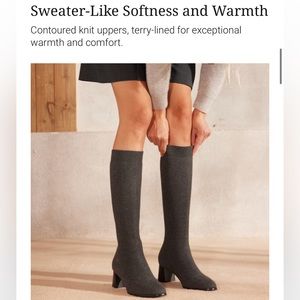 Gray Heeled Boots